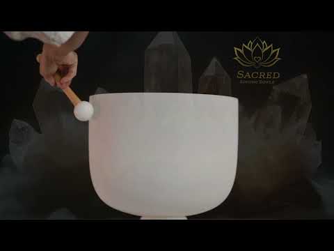 13.5" C+0 White Frosted Bowl with Angel Aura inside