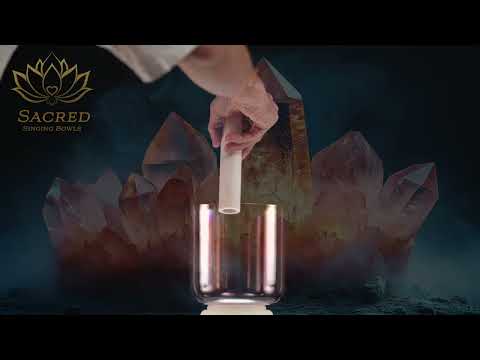 6" D#-46 Solar Violet Crystal Singing Bowl