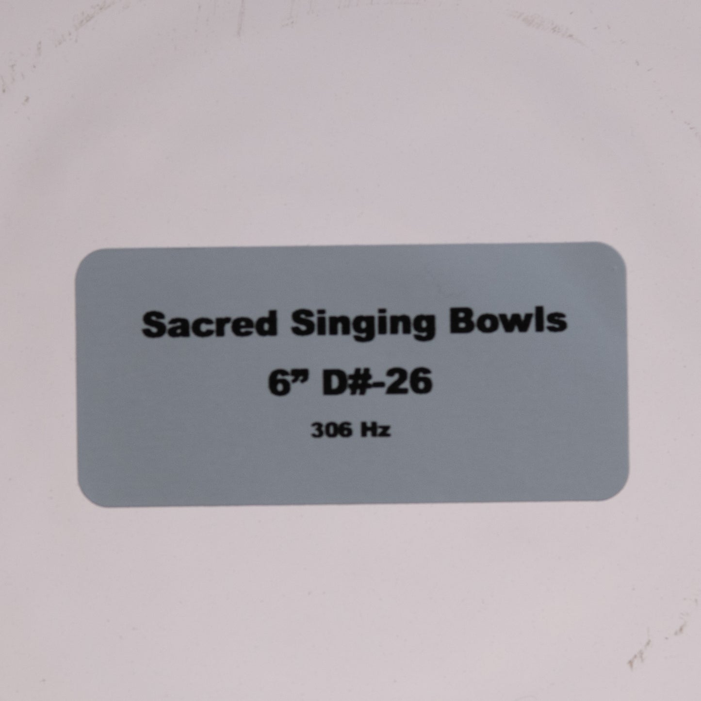 6" D#-26 Clear Quartz Crystal Singing Bowl, Sacred Singing Bowls