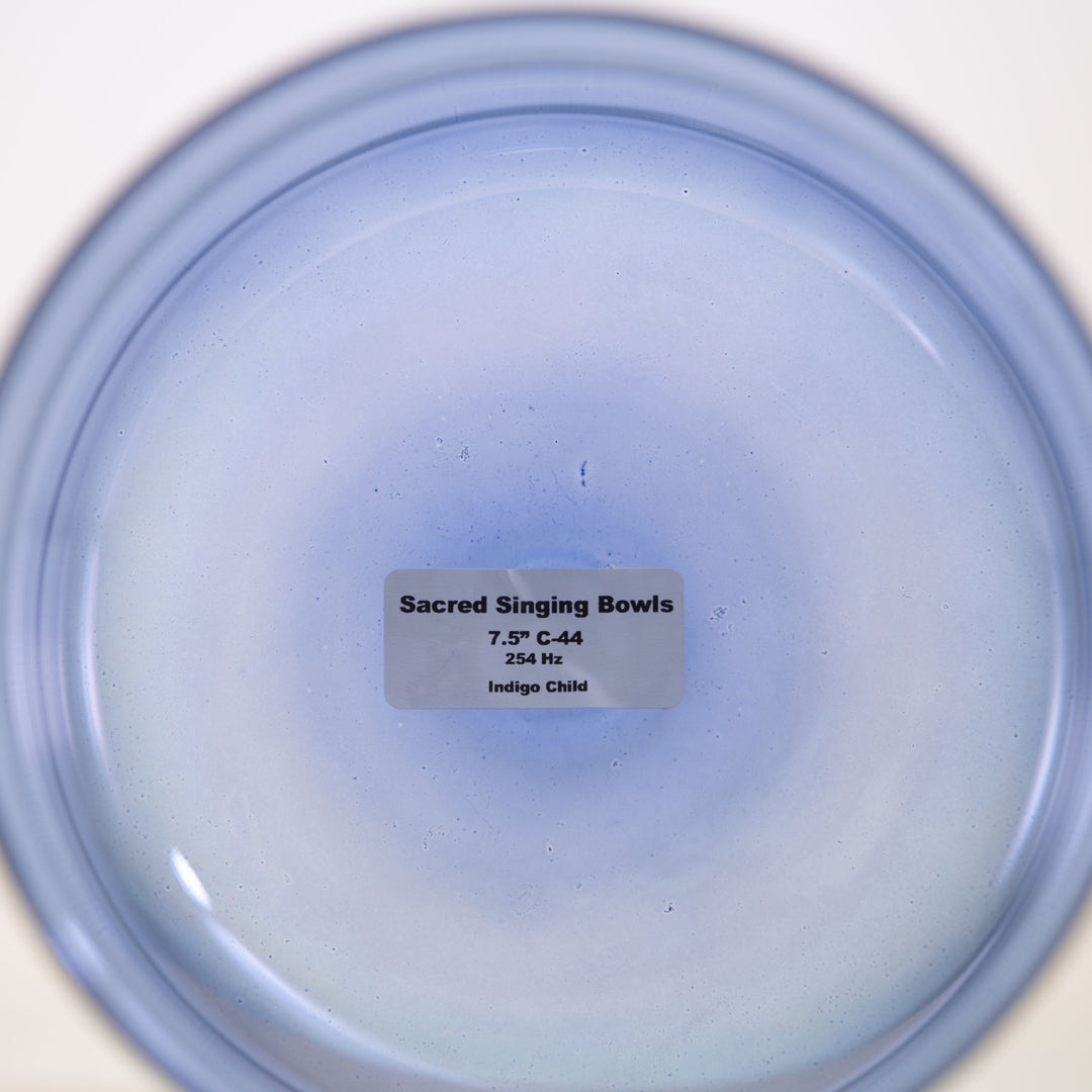 7.5" C-44 Indigo Child Crystal Singing Bowl
