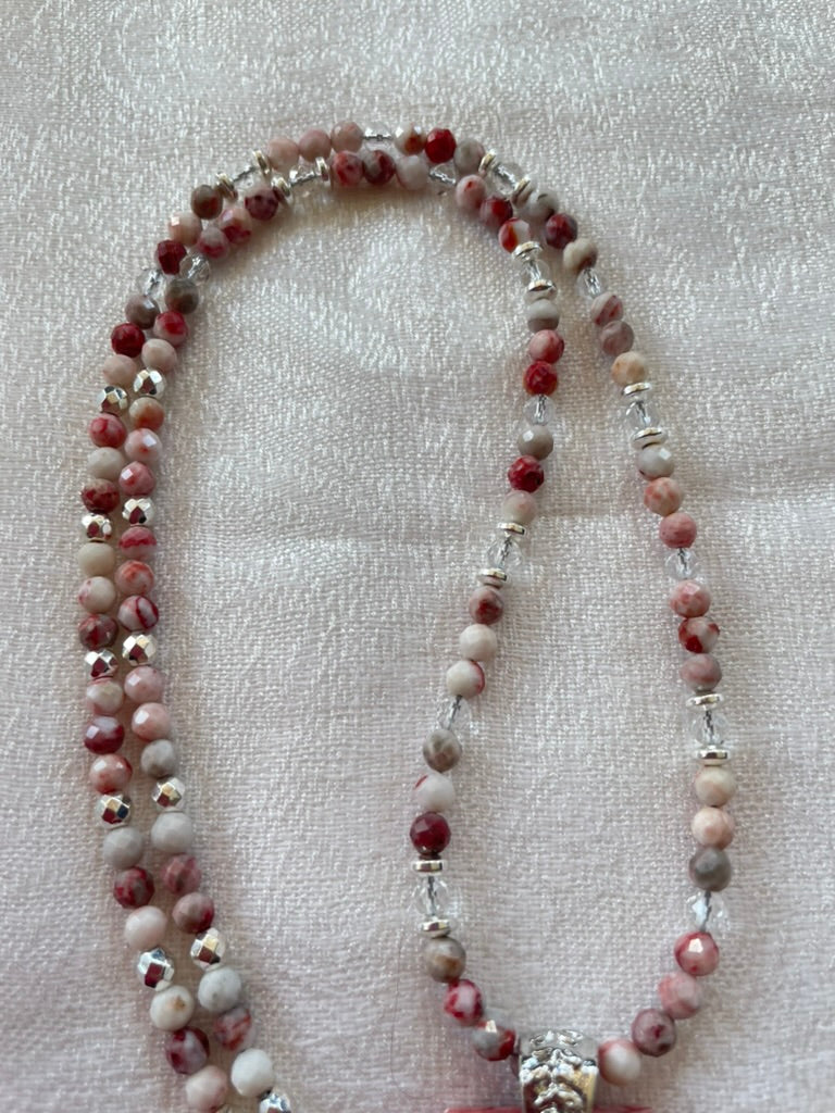 Cherry Blossom Stone Necklace