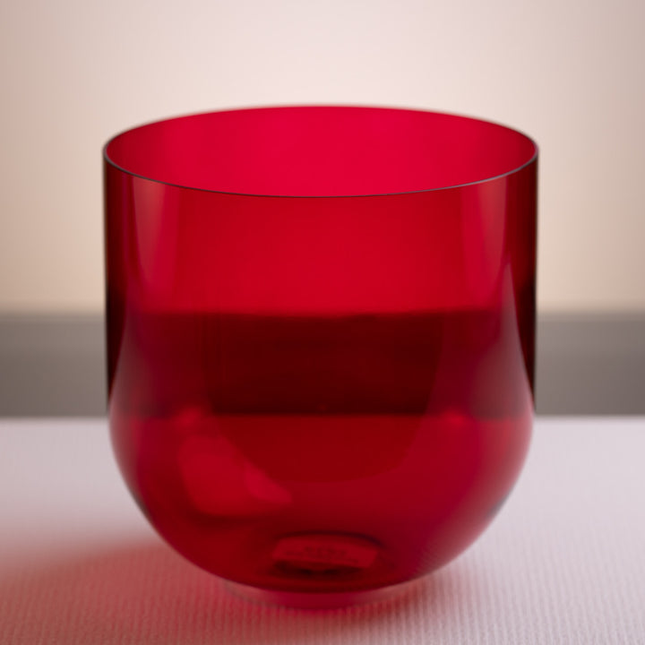 8.75" E-42 Ruby Ray Crystal Singing Bowl