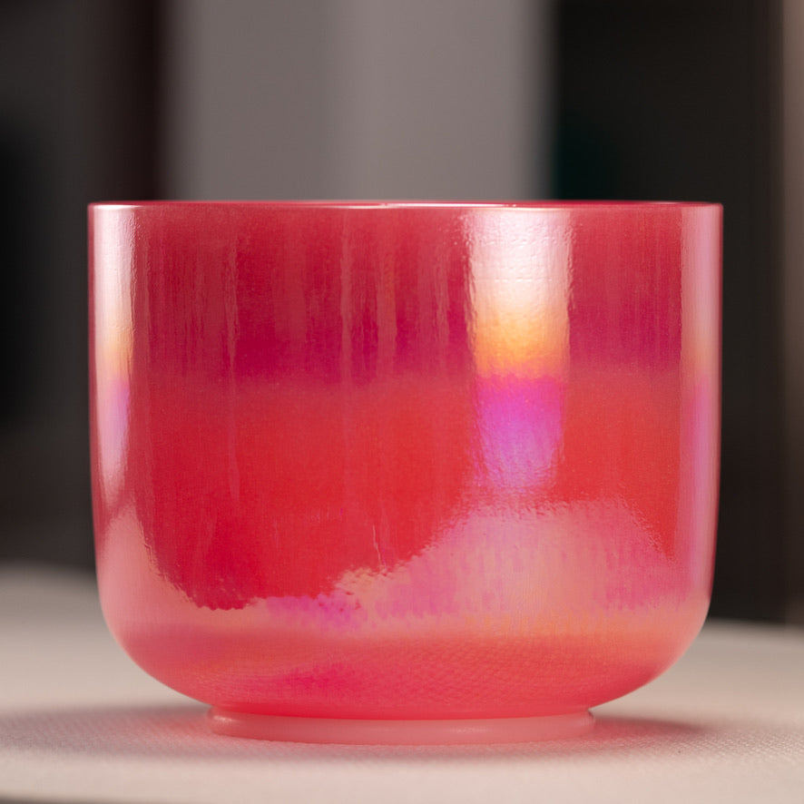 7" A-24 Dreamy Peony Celestial Frosted Singing Bowl