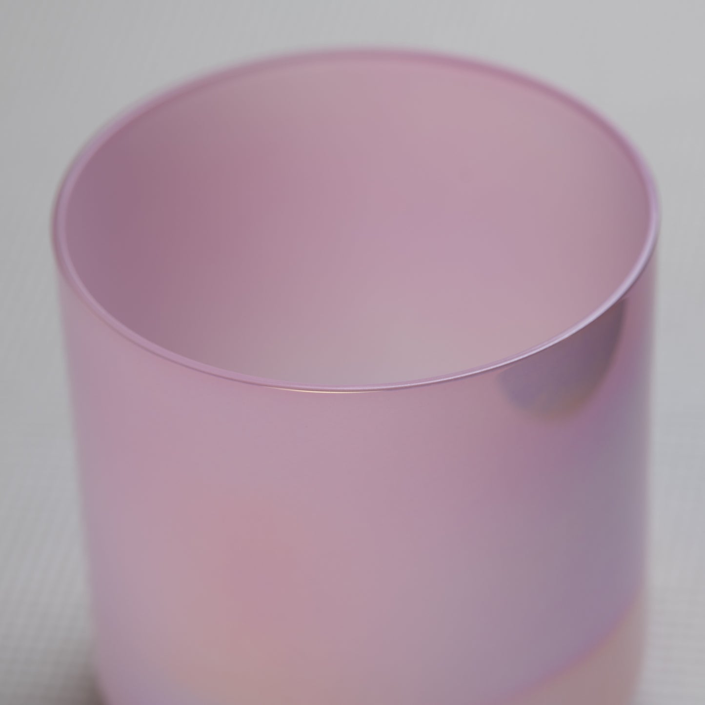 5.5" A#+38 Rose Quartz Color Crystal Singing Bowl, Prismatic, Sacred Singing Bowls