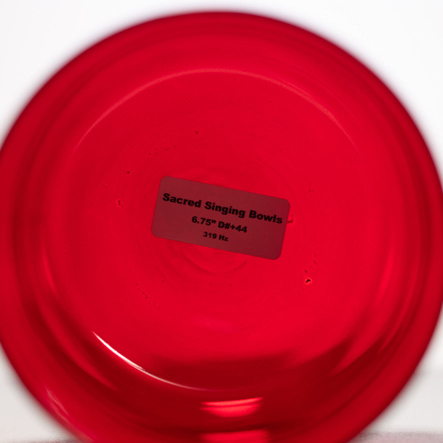 6.75" D#+44 Ruby Ray Crystal Singing Bowl