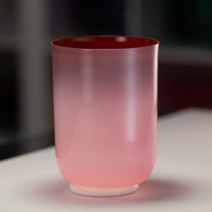 6.5" E-22 Majestic Mauve Crystal Singing Bowl, Tall