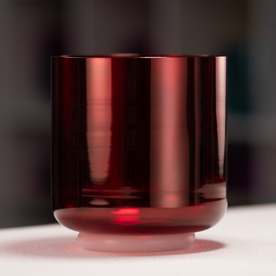 6.5" F#-43 Ruby Ray Crystal Singing Bowl