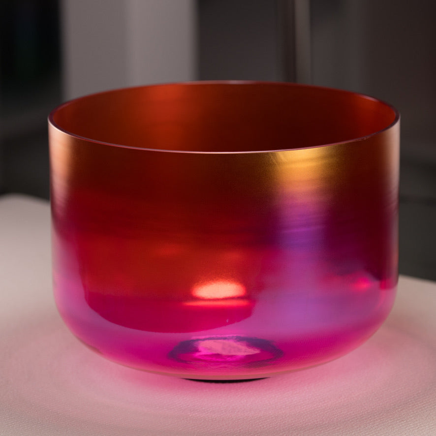 12" F-13 Harmonic Sunrise Crystal Singing Bowl