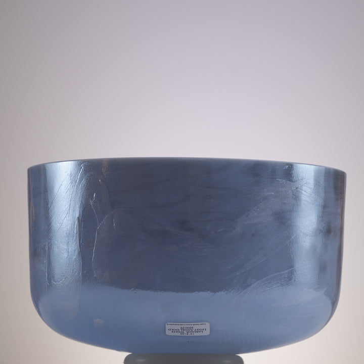 12" E+30 Larimar & White Light Gold Crystal Singing Bowl, Crystal Tones™