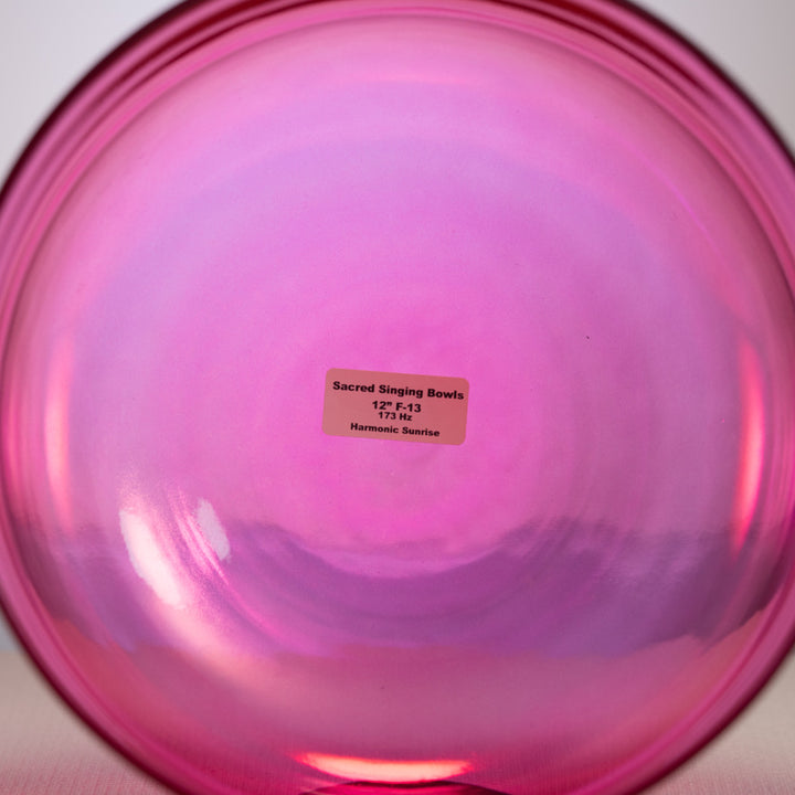 12" F-13 Harmonic Sunrise Crystal Singing Bowl
