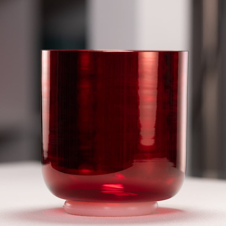 6.75" D#+44 Ruby Ray Crystal Singing Bowl