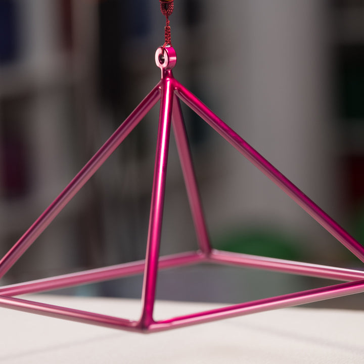 11" Radiant Rose Crystal Singing Pyramid