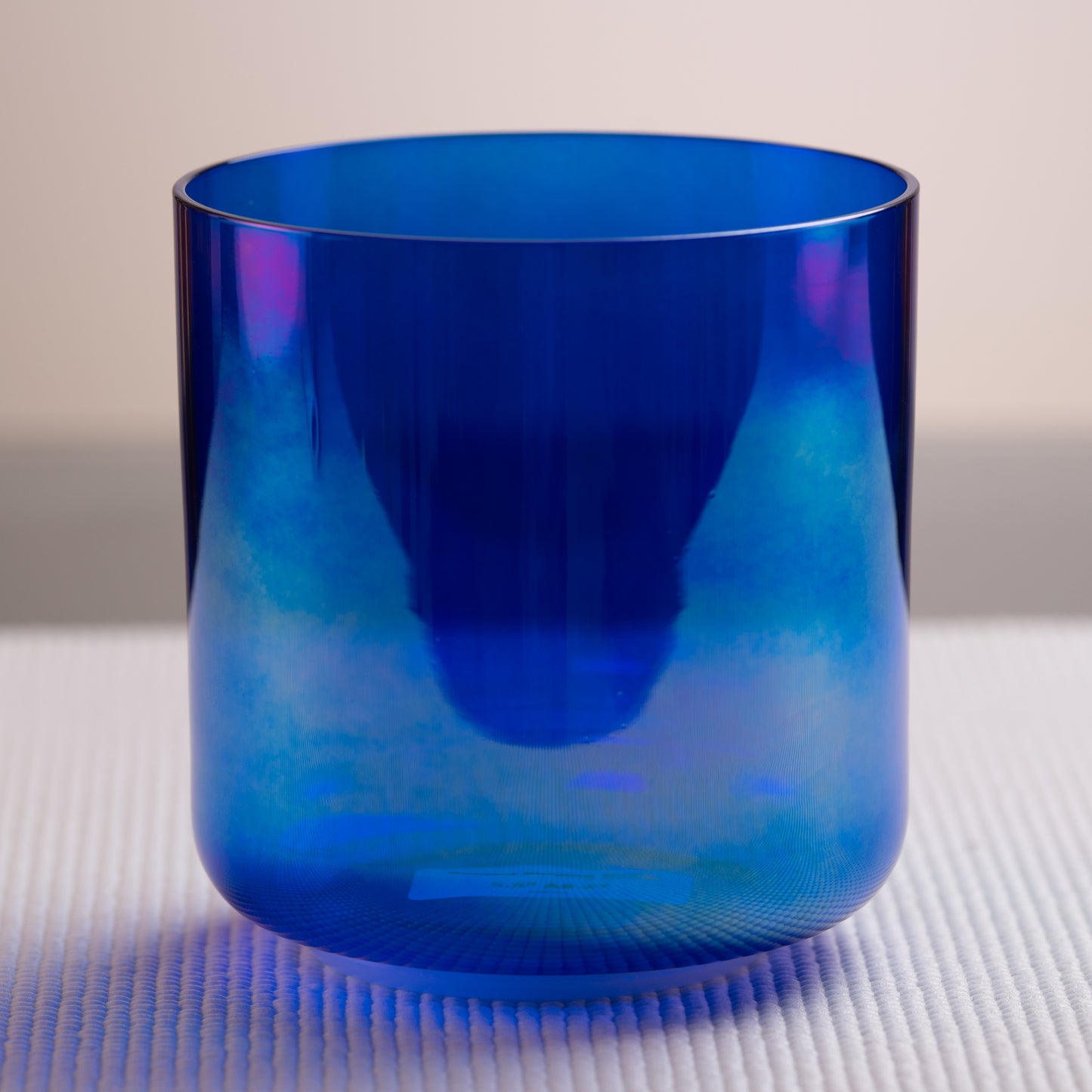 5.5" A#-27 Sapphire Color Crystal Singing Bowl, Prismatic, Sacred Singing Bowls