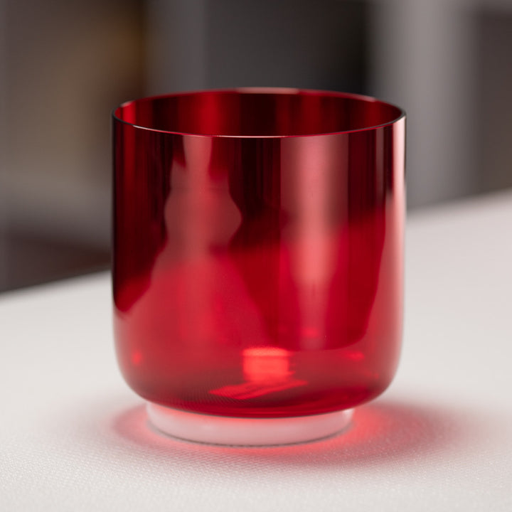 6" G-44 Ruby Ray Crystal Singing Bowl