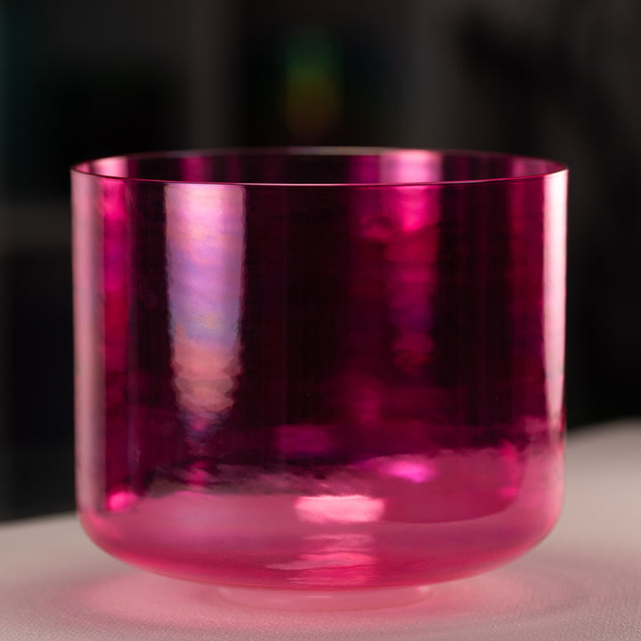 10" F-38 Pink Lotus Crystal Singing Bowl