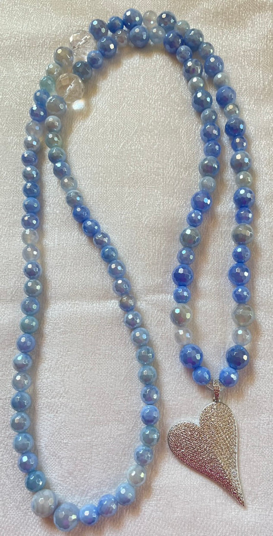 Light Blue Agate Mala