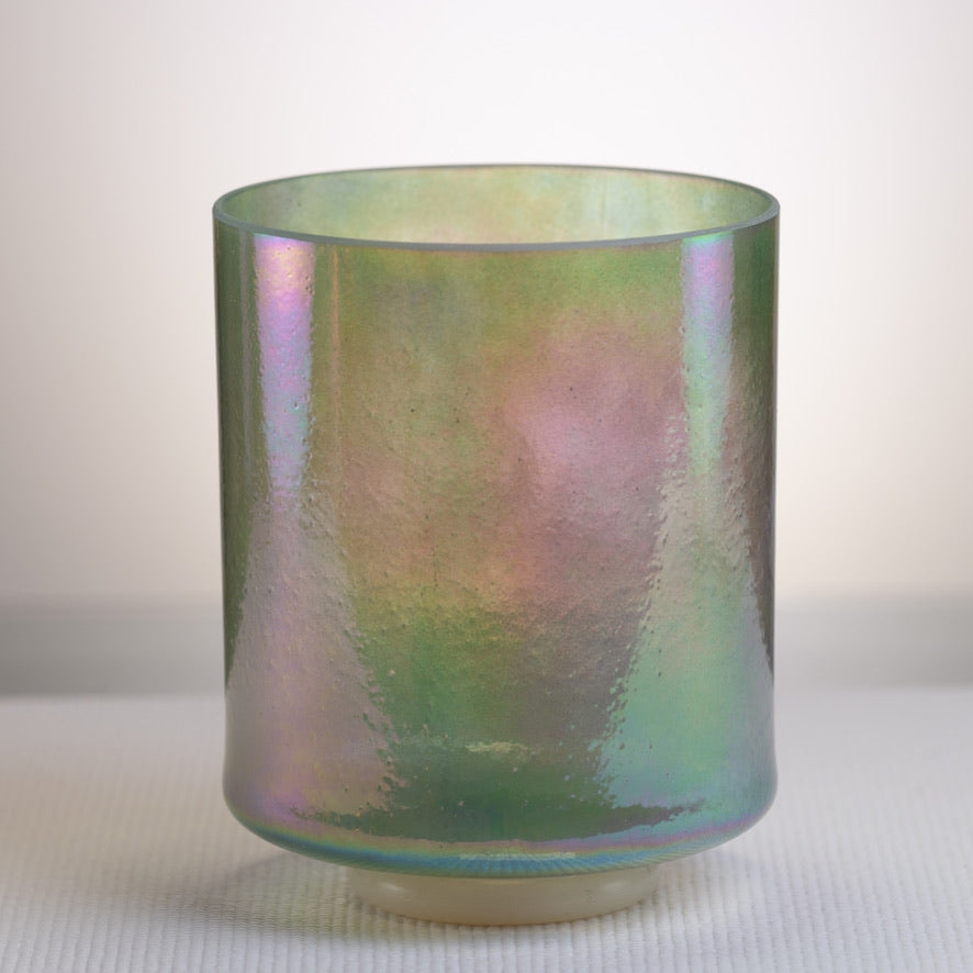 8" C-45 Chrysoprase Platinum Crystal Singing Bowl, Crystal Tones™