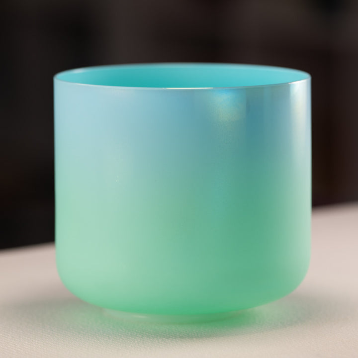 8" A+41 Turquoise Tide with Mandala Crystal Singing Bowl