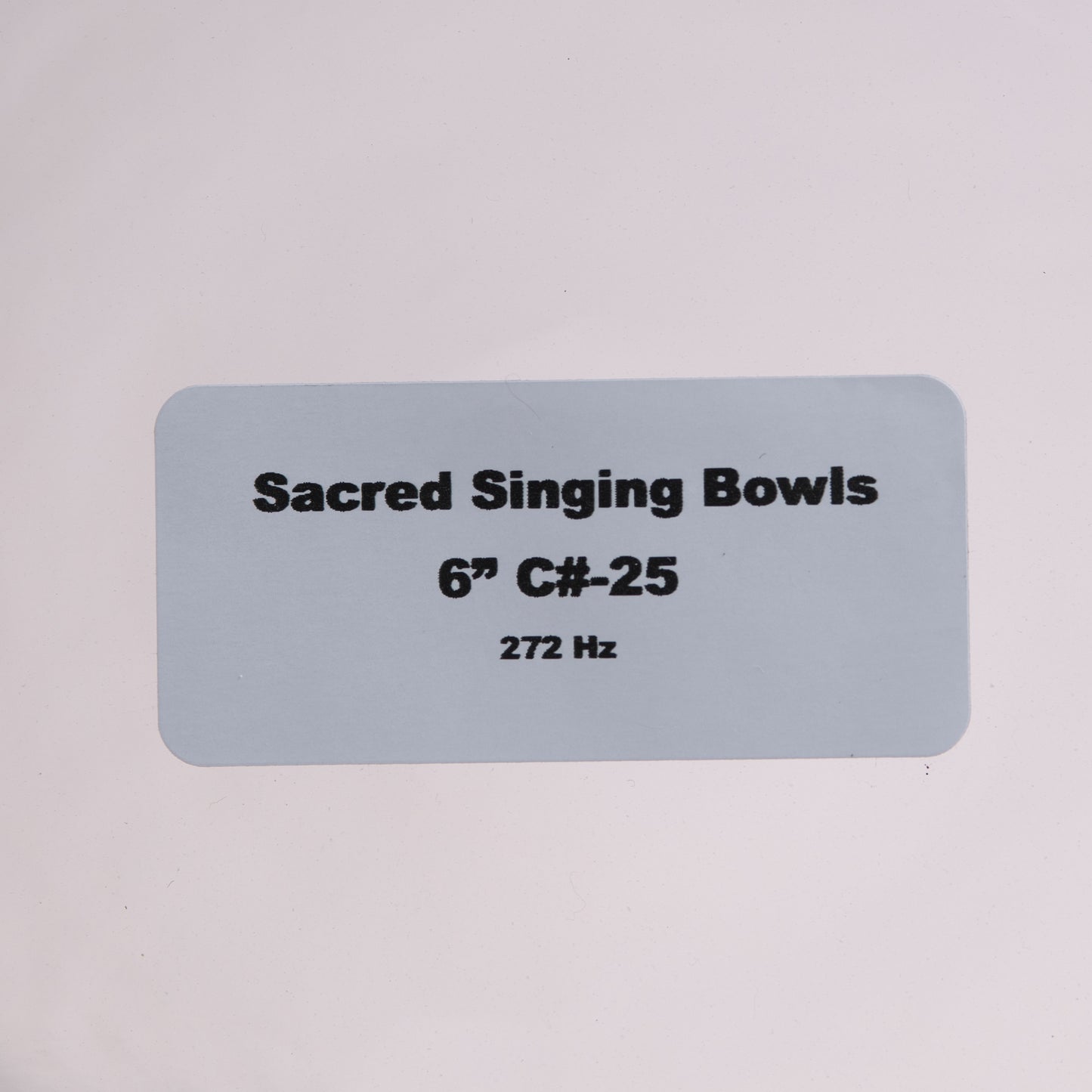 6" C#-25 Clear Quartz Crystal Singing Bowl, Sacred Singing Bowls