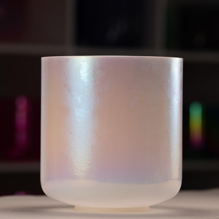 8" C-1 Majestic Moon Crystal Singing Bowl, Perfect Pitch