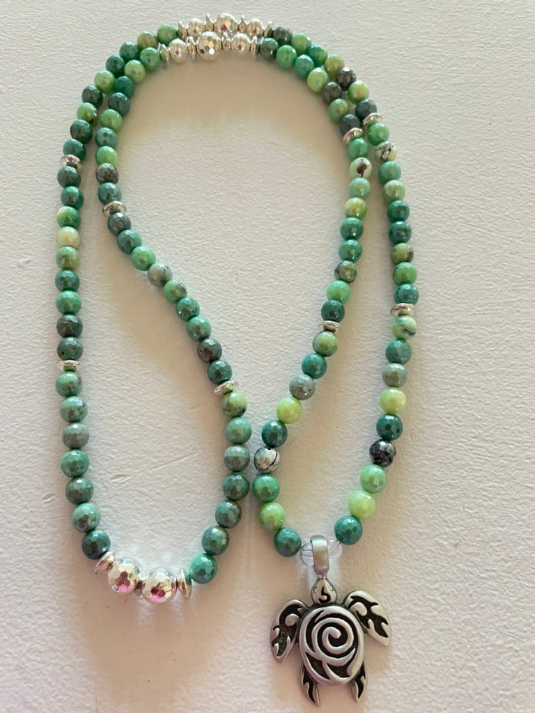 Green Opal Mala