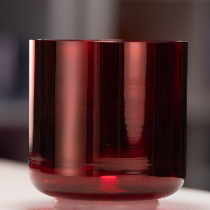 6.5" F#-43 Ruby Ray Crystal Singing Bowl