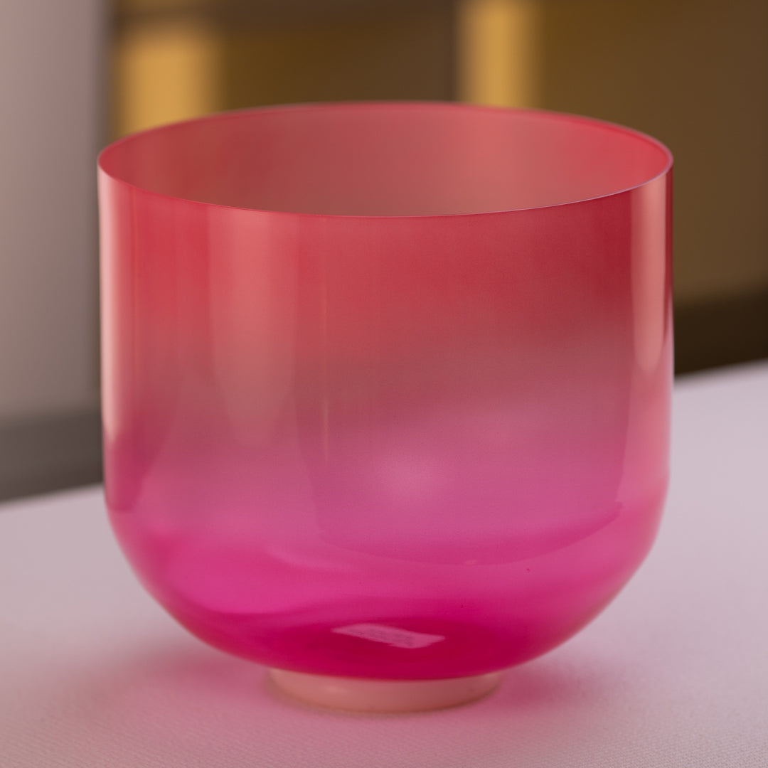 10.25" C#-47 Dreamy Peony Crystal Singing Bowl from Sacred Singing Bowls™