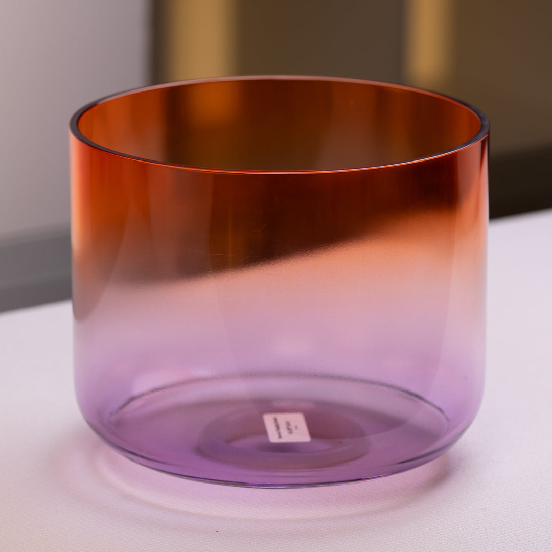 10.25” E-41 Sunset Bloom Crystal Symphony Bowl from Bowls of Sound