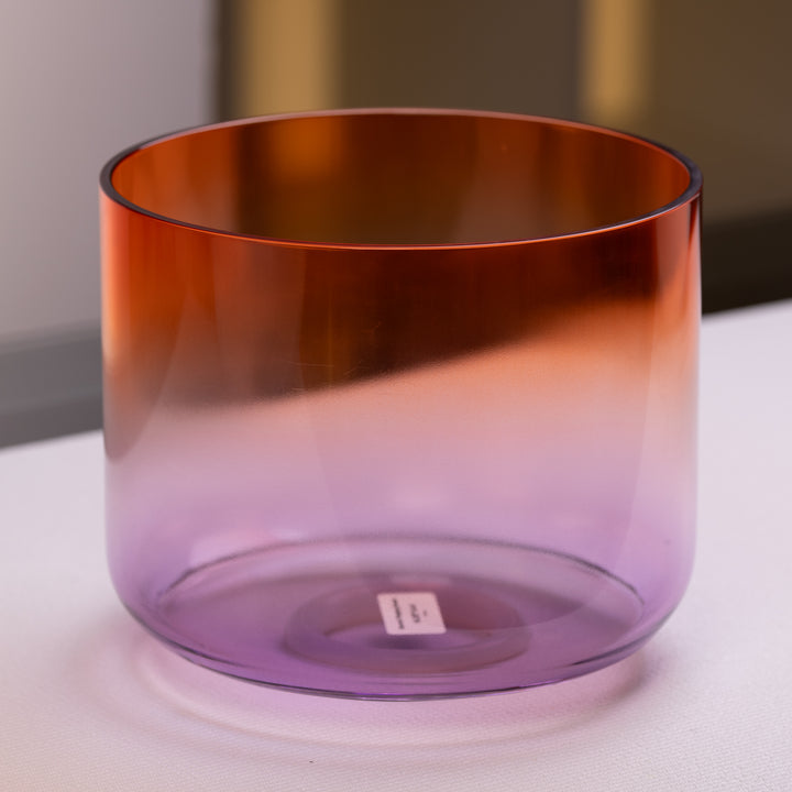 10.25” E-41 Sunset Bloom Crystal Symphony Bowl from Bowls of Sound