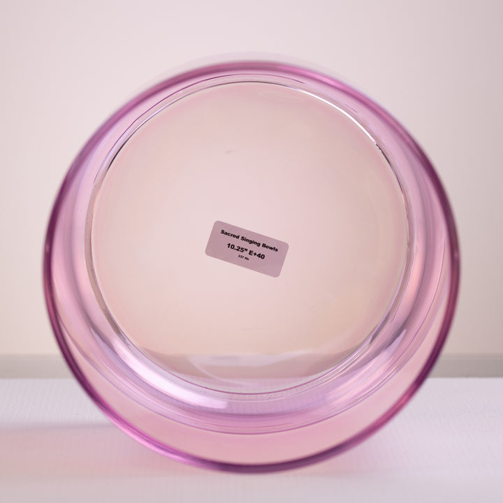 E note crystal singing bowl