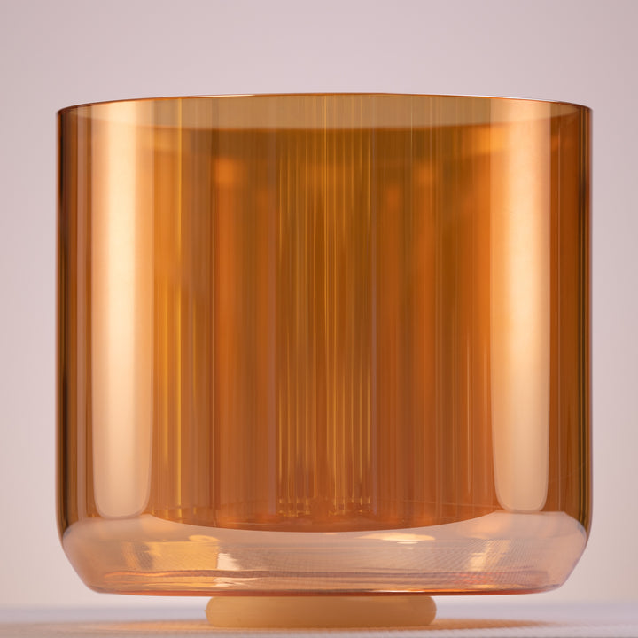 Orange solar plexus chakra singing bowl