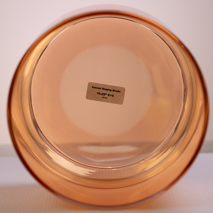 Sacred Singing Bowls™ product label with bowl specifications