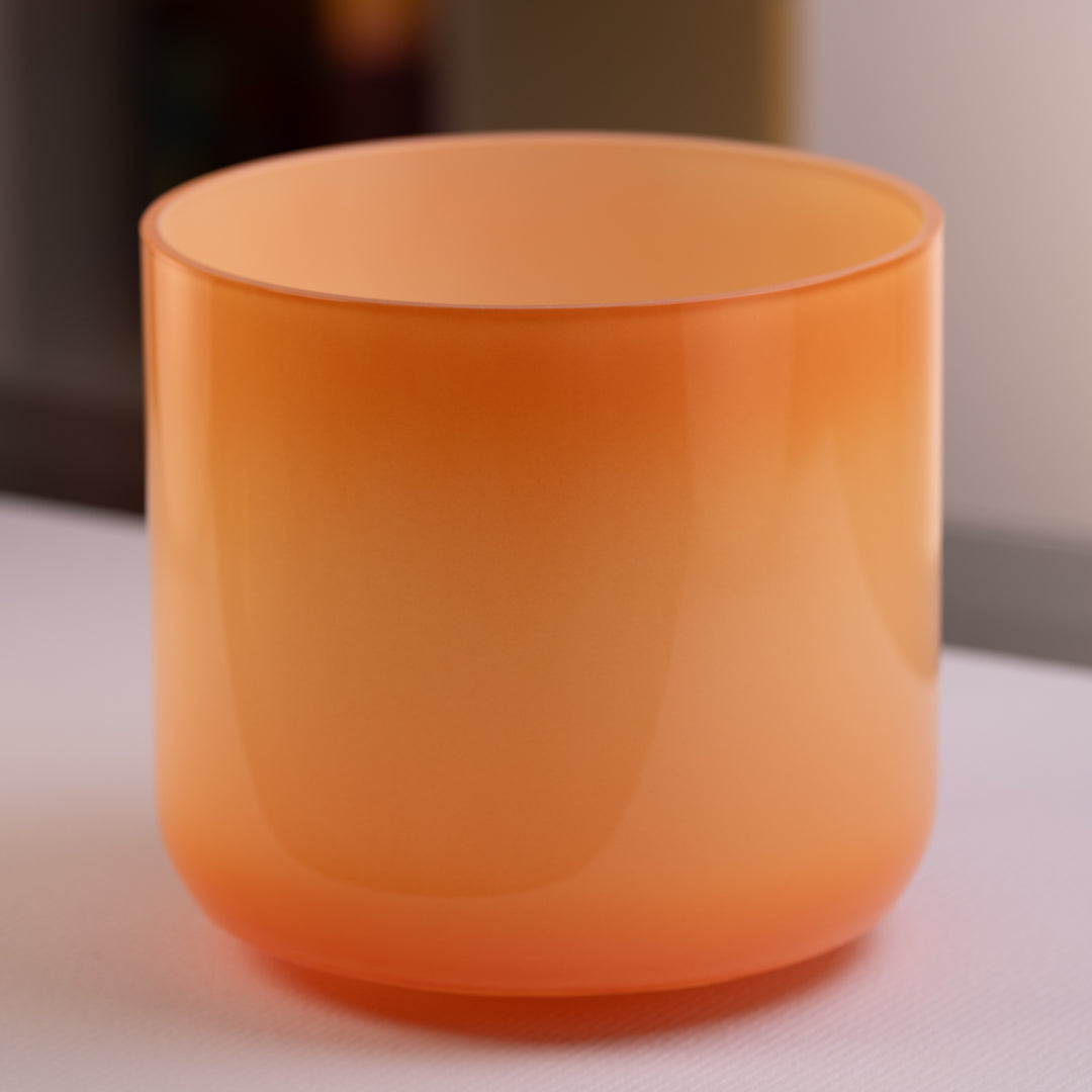 Orange solar plexus chakra sound bowl