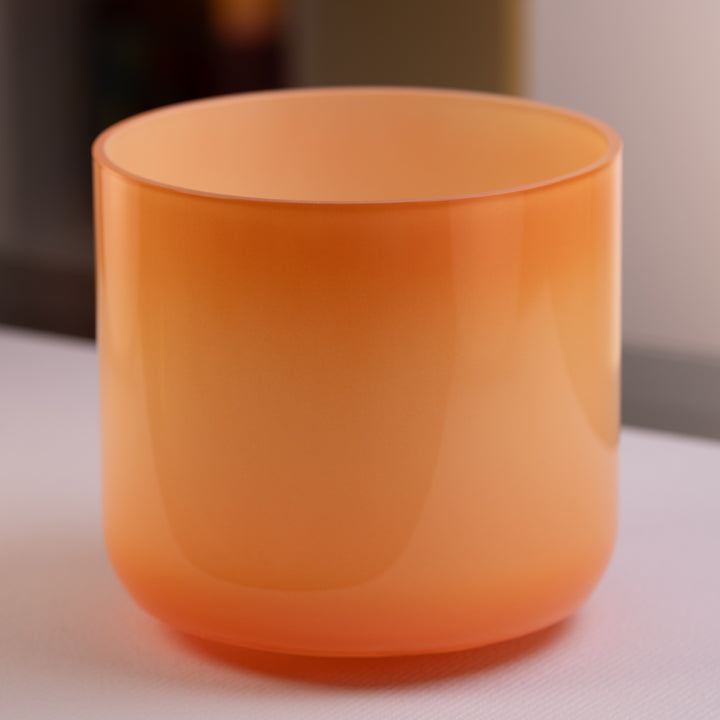 Orange solar plexus chakra sound bowl
