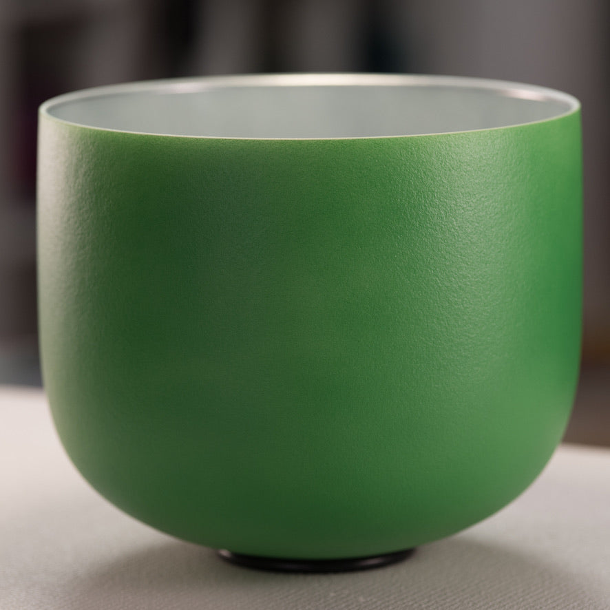10.75" C-30 Frosted Sacred Sage Crystal Singing Bowl from Bowls of Sound