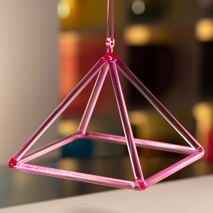 Crystal singing pyramid