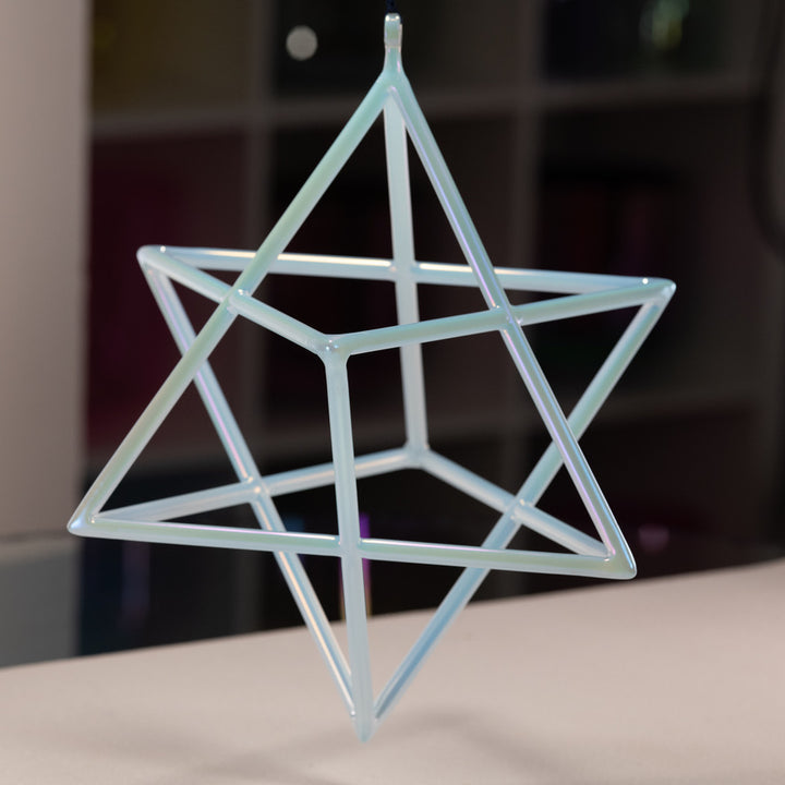 10.75" Radiant Peace Crystal Merkaba from Bowls of Sound