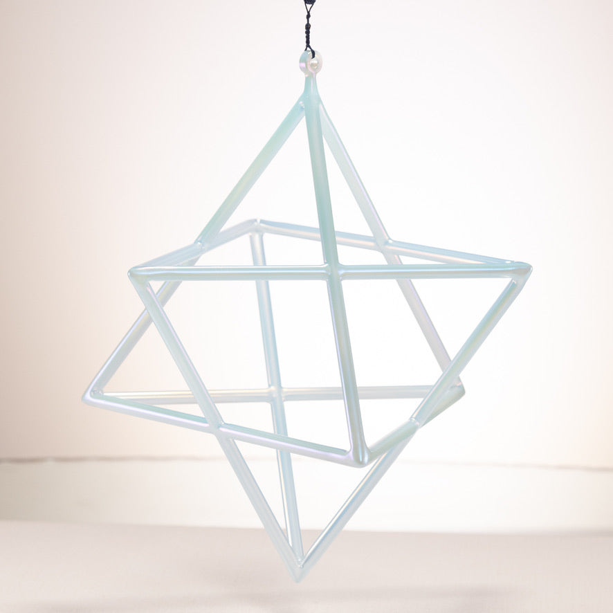 Blue crystal merkaba