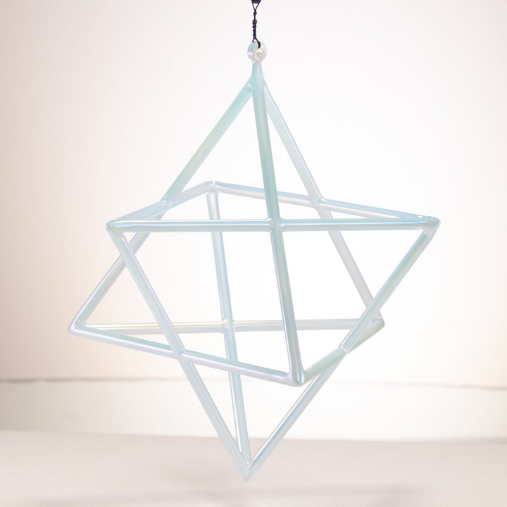 Blue crystal merkaba