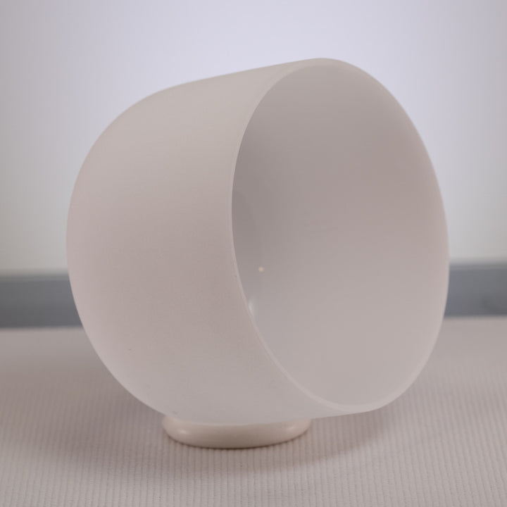 10" E+19 White Frosted Singing Bowl