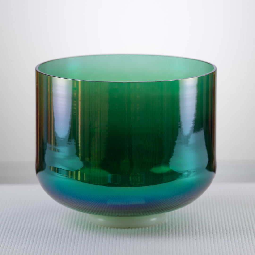 10" green crystal singing bowl