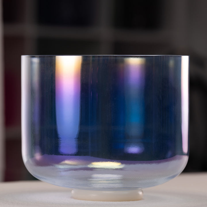Light blue singing bowl for sound healing