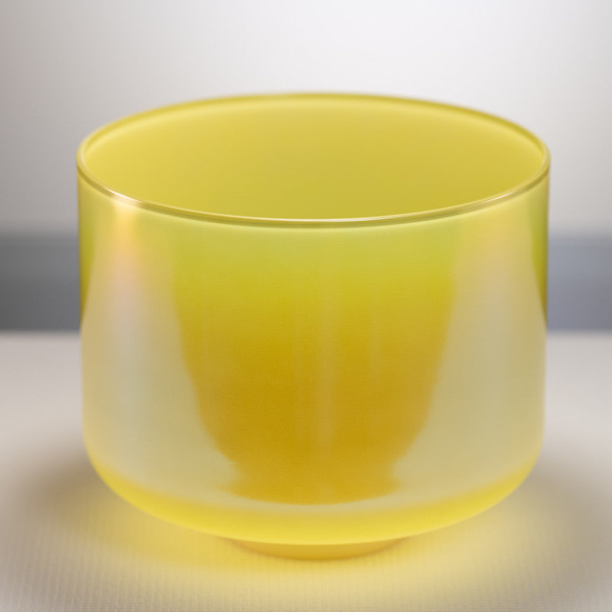 Yellow Crystal Bowl for Sound Healing