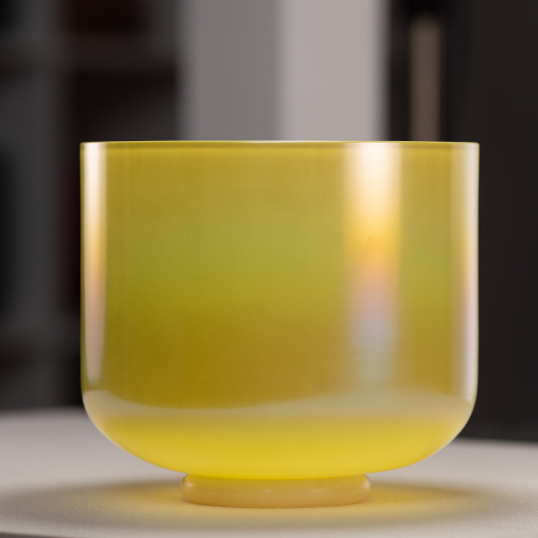 Yellow Crystal Singing Bowl