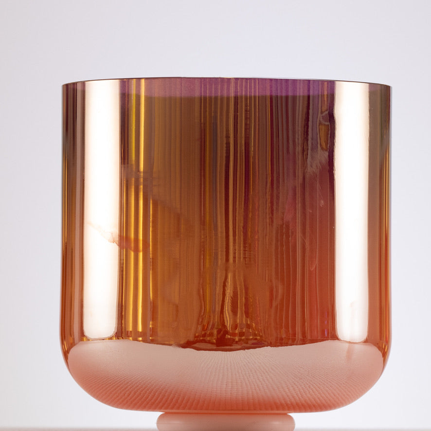 Authentic, high quality crystal singing bowl for sound bath