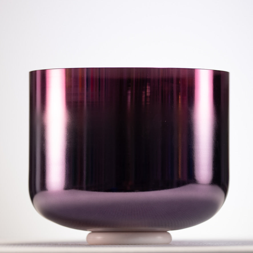 Purple and pink crown chakra singing bowl