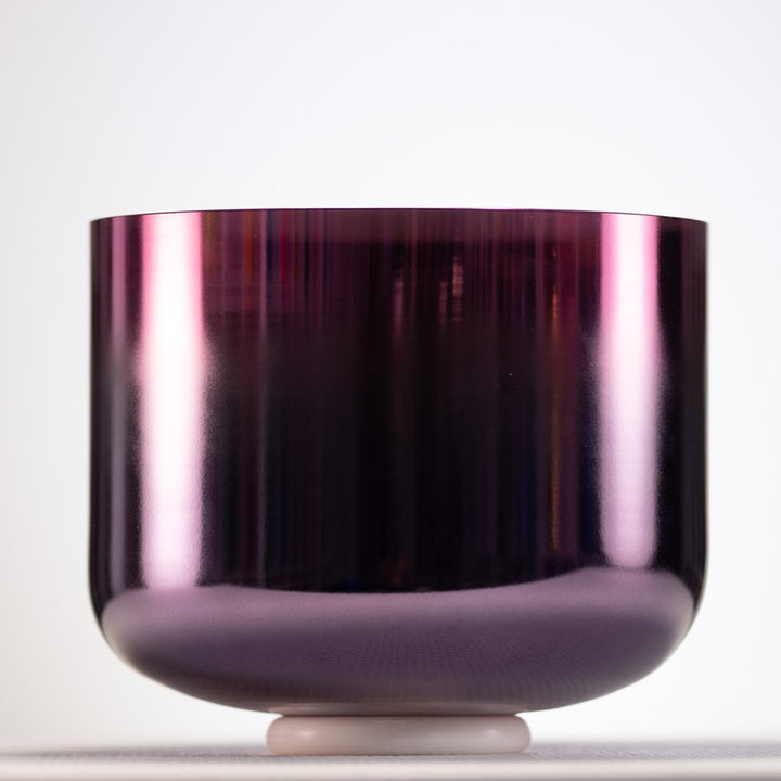 Purple and pink crown chakra singing bowl