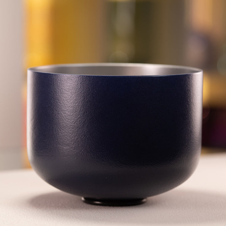 Frosted crystal singing bowl