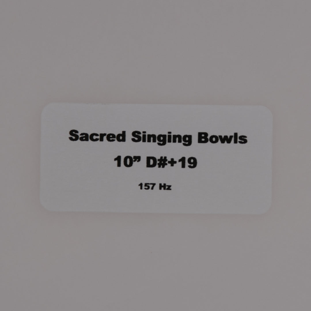 Sacred Singing Bowls product label