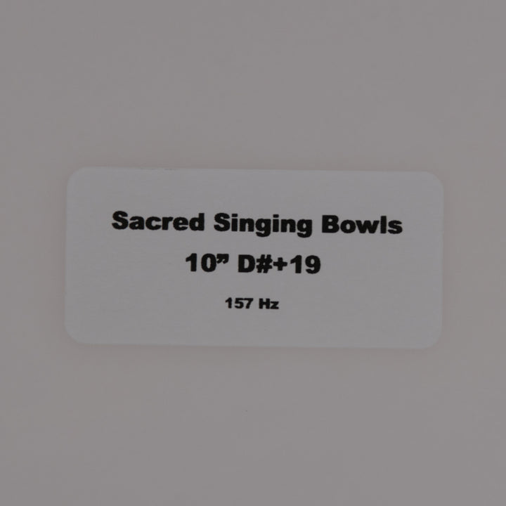 Sacred Singing Bowls product label